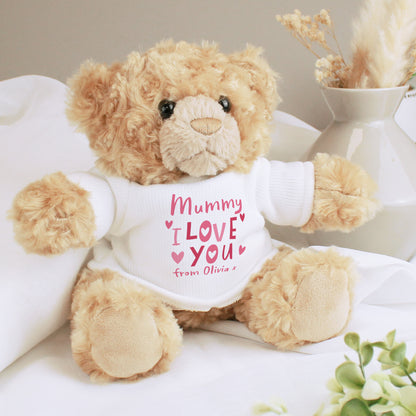 Personalised I Love You Teddy Bear - image 2