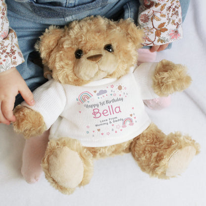 Personalised Rainbows & Sunshine Teddy Bear - image 4