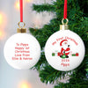 Personalised Santa with Presents Bauble
