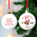 Personalised Santa with Presents Bauble from Heartfelt Gifts