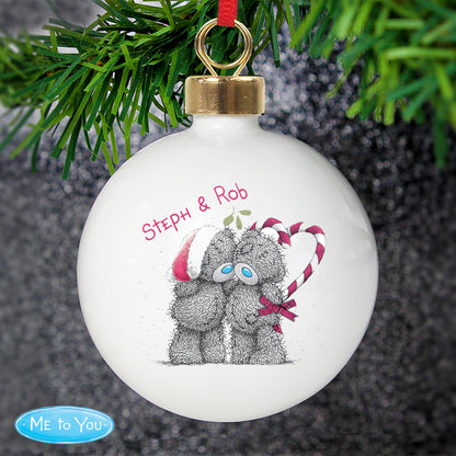Personalised Me To You Couple Christmas Bauble - image 2