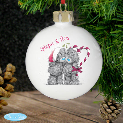 Personalised Me To You Couple Christmas Bauble - image 5