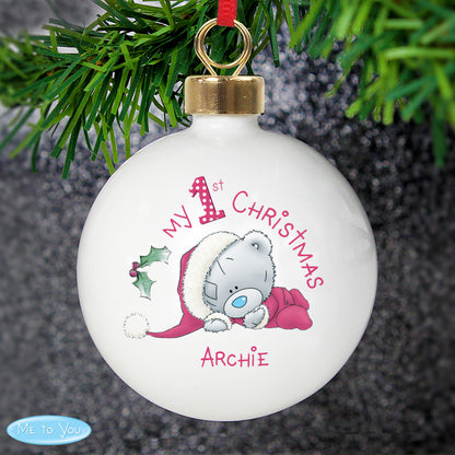 Personalised Me To You My 1st Christmas Bauble from Heartfelt Gifts