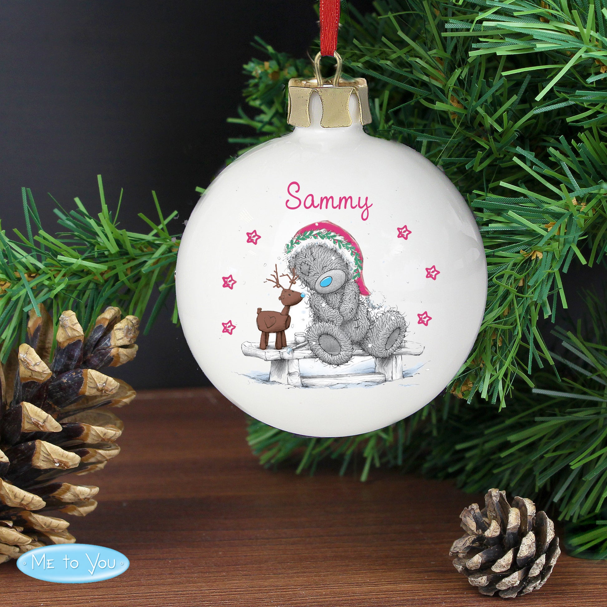 Personalised Me To You Reindeer Bauble from Heartfelt Gifts