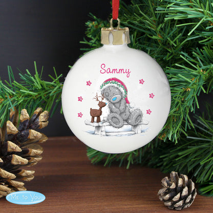 Personalised Me To You Reindeer Bauble from Heartfelt Gifts