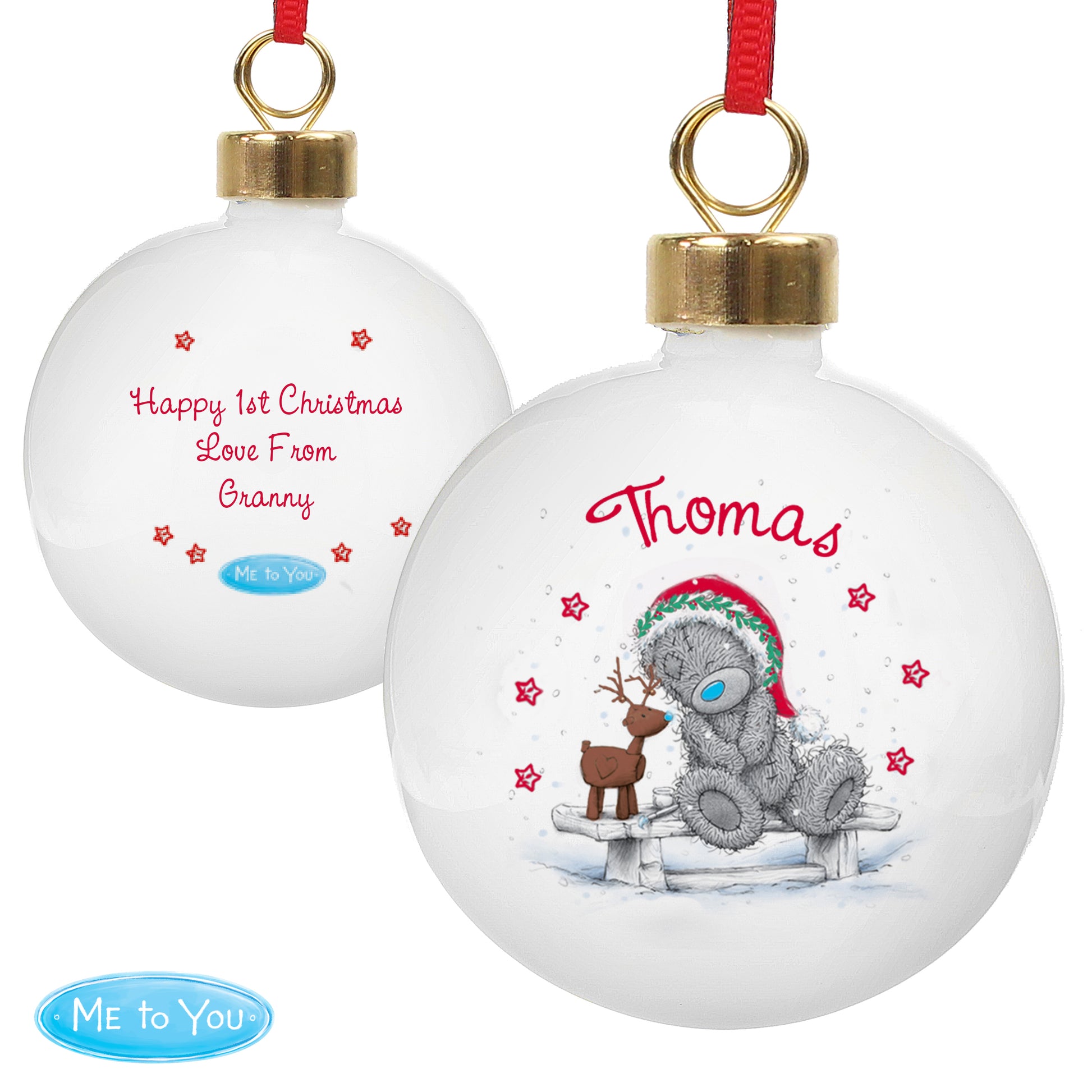 Personalised Me To You Reindeer Bauble - image 4