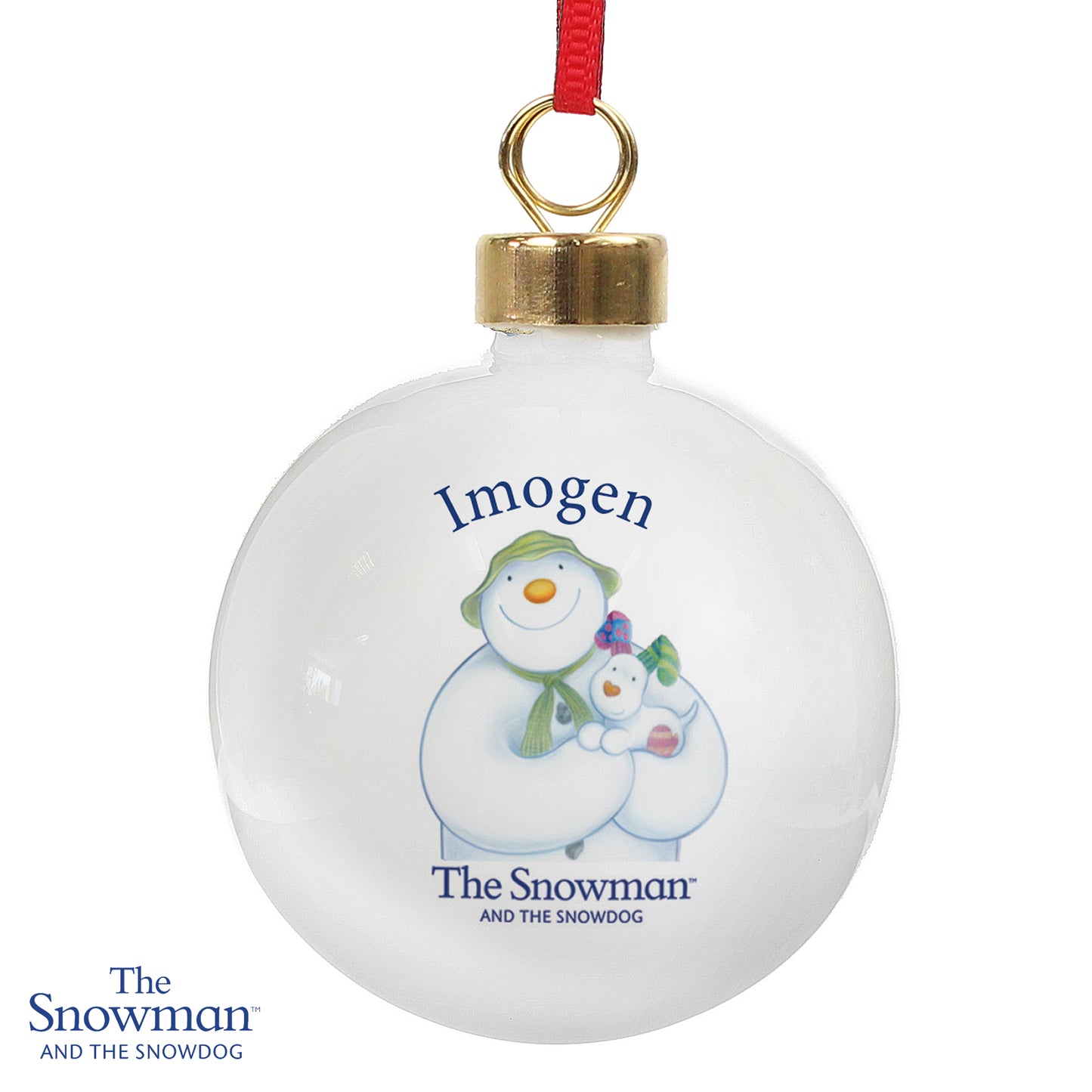 Personalised The Snowman and the Snowdog Bauble - image 2