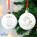 Personalised The Snowman and the Snowdog My 1st Christmas Bauble from Heartfelt Gifts