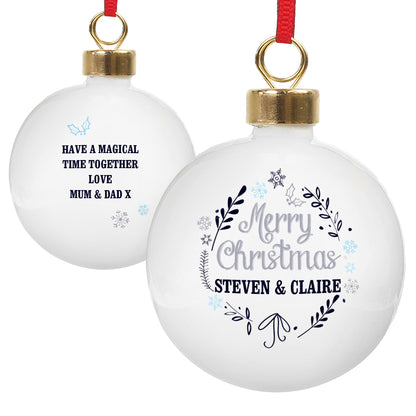 Personalised Christmas Frost Bauble - image 2