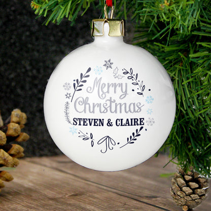 Personalised Christmas Frost Bauble - image 3