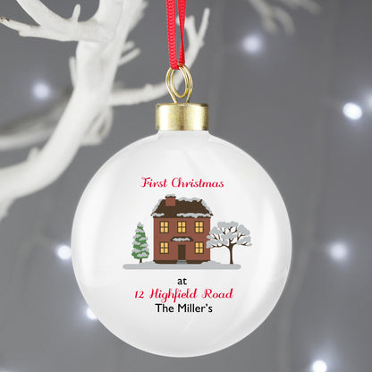 Personalised Cosy Christmas Bauble - image 3