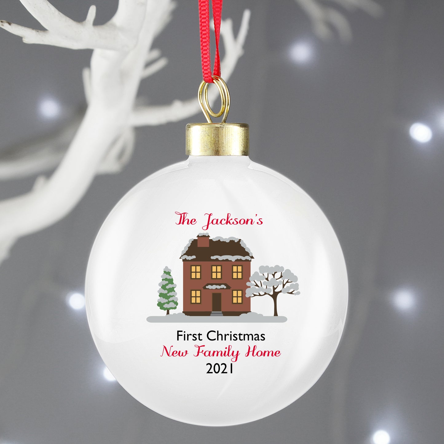 Personalised Cosy Christmas Bauble - image 4