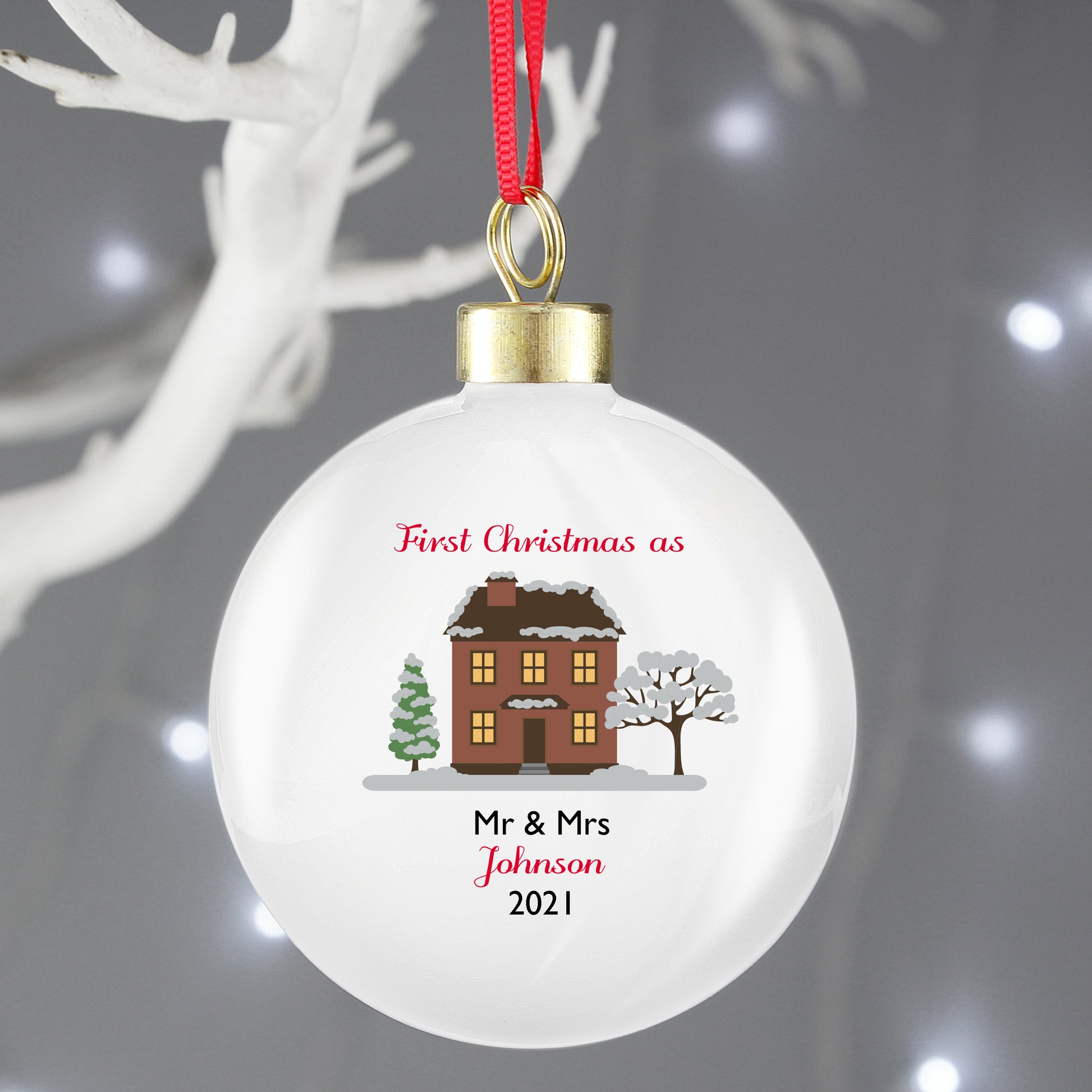 Personalised Cosy Christmas Bauble - image 5