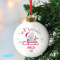Personalised Tiny Tatty Teddy My 1st Christmas Sleigh Bauble from Heartfelt Gifts