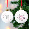 Personalised Unicorn Bauble from Heartfelt Gifts