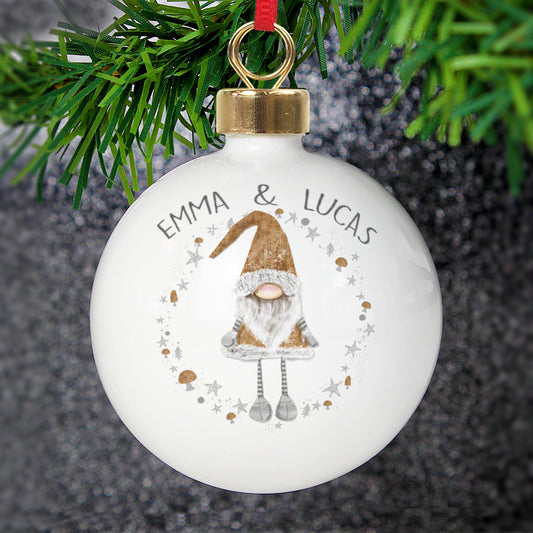 Personalised Christmas Gonk Bauble from Heartfelt Gifts