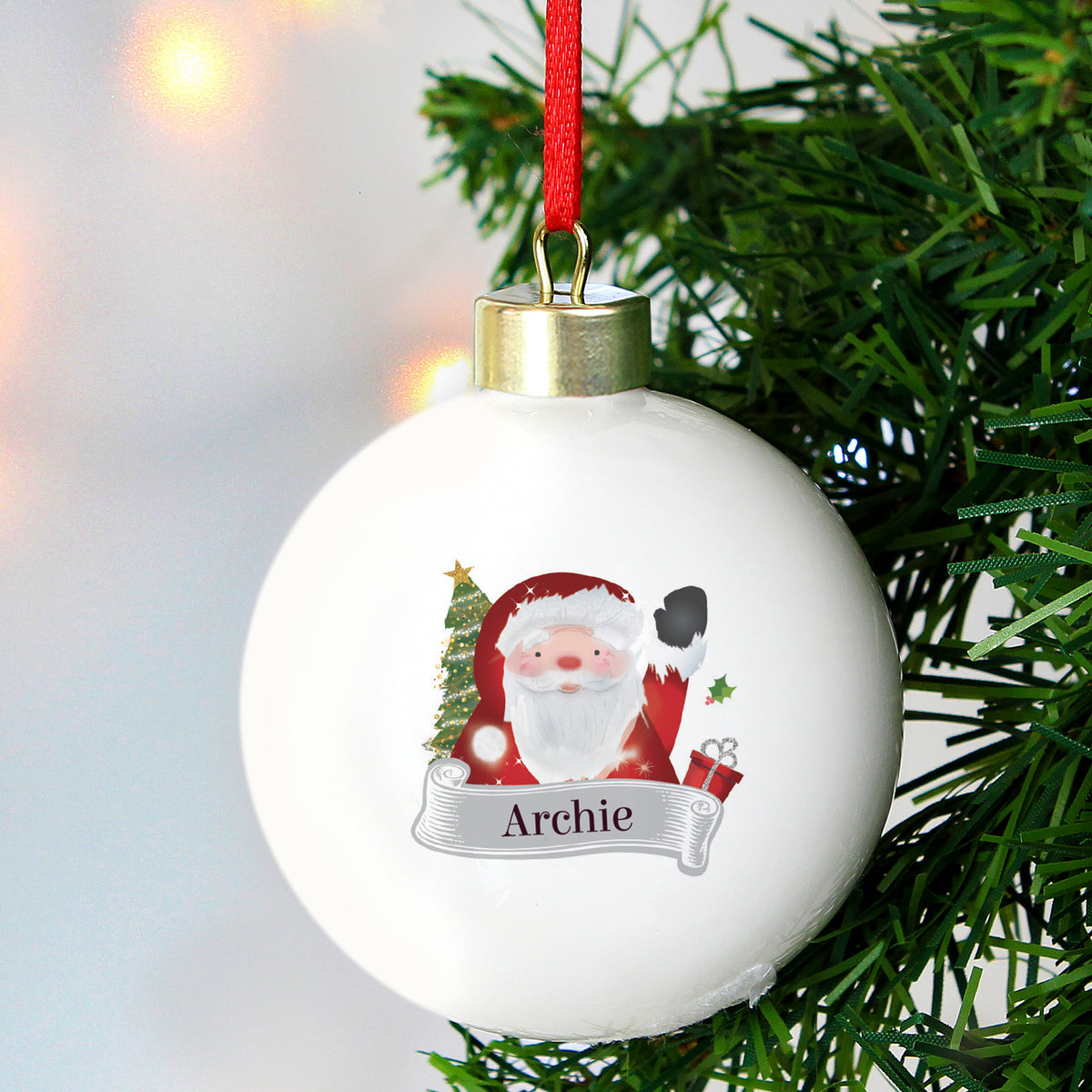 Personalised Santa Claus Bauble from Heartfelt Gifts