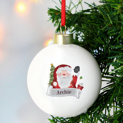 Personalised Santa Claus Bauble from Heartfelt Gifts