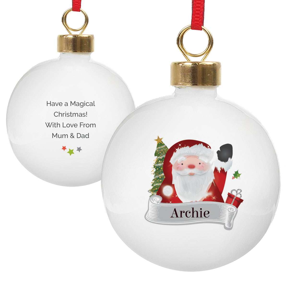 Personalised Santa Claus Bauble - image 5