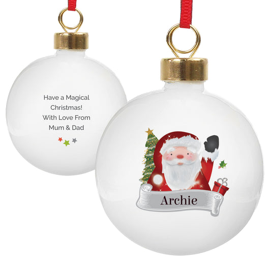 Personalised Santa Claus Bauble - image 5