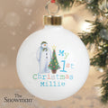 Personalised The Snowman My 1st Christmas Bauble from Heartfelt Gifts