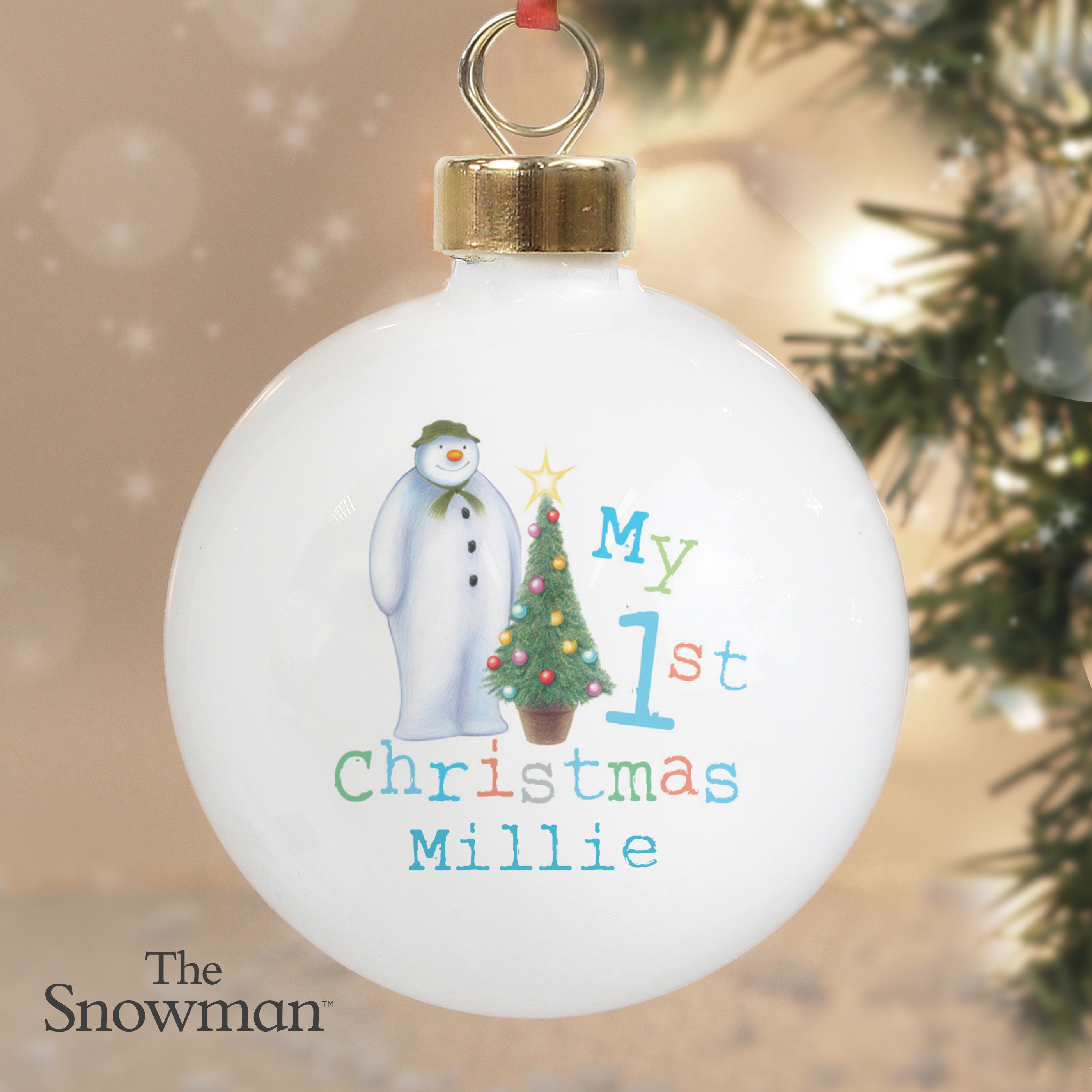 Personalised The Snowman My 1st Christmas Bauble from Heartfelt Gifts
