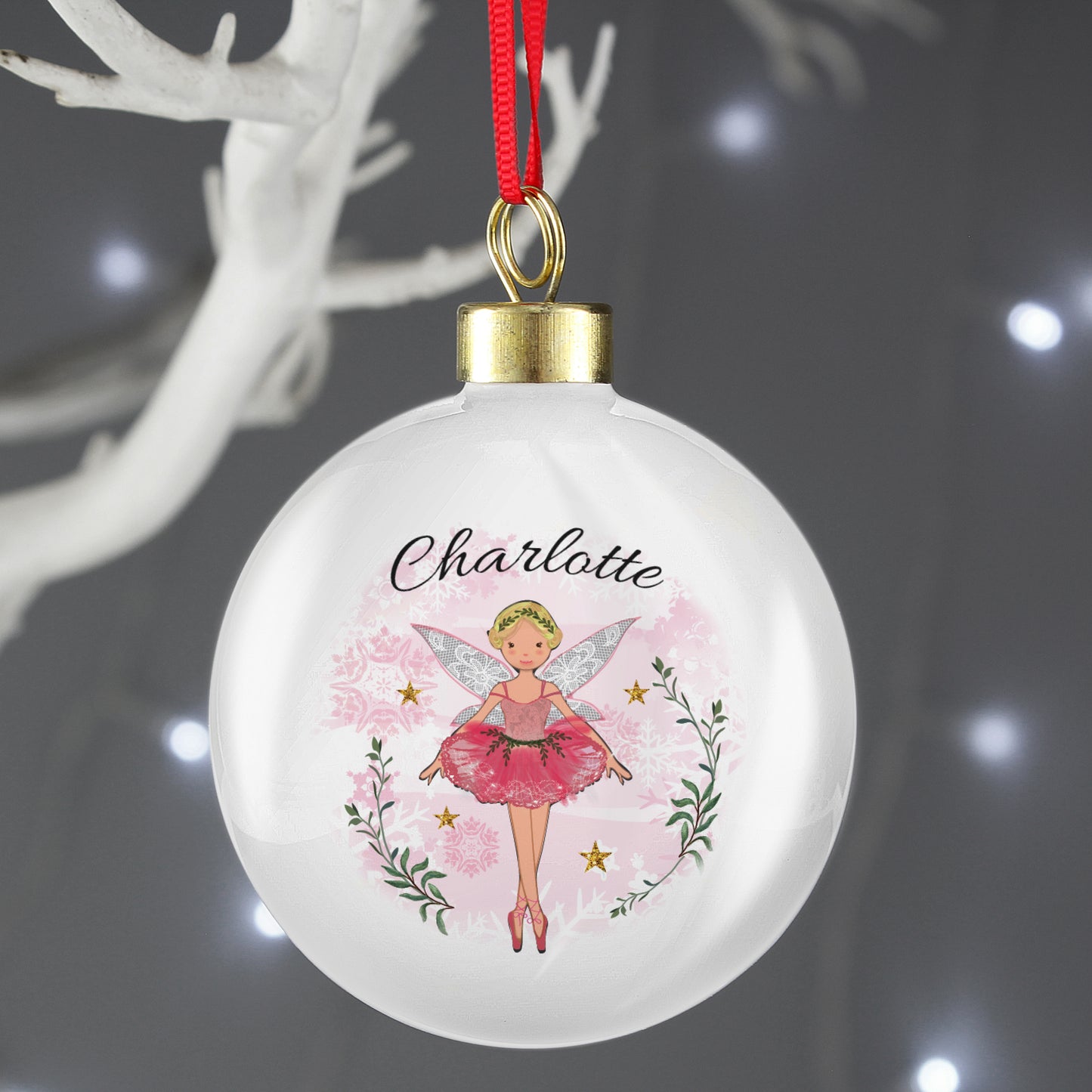 Personalised Sugar Plum Fairy Bauble from Heartfelt Gifts