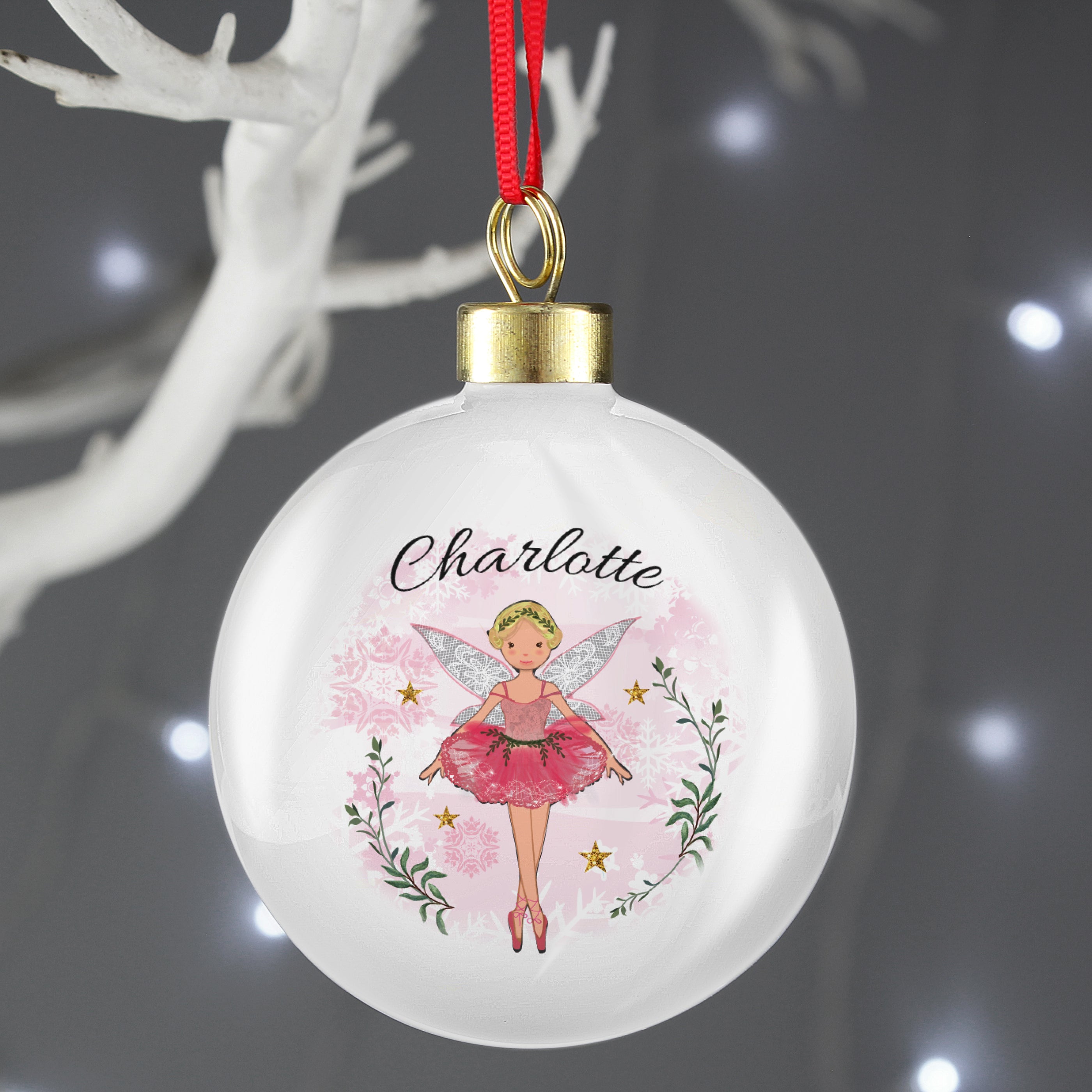 Personalised Sugar Plum Fairy Bauble from Heartfelt Gifts