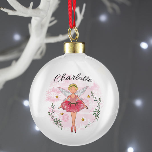Personalised Sugar Plum Fairy Bauble from Heartfelt Gifts