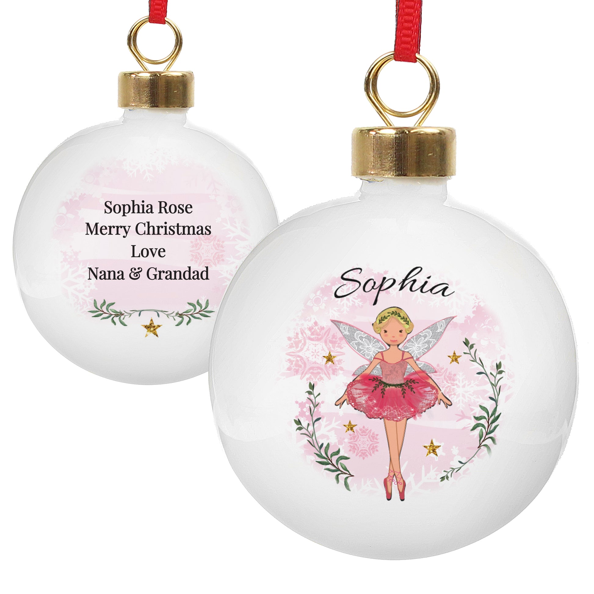 Personalised Sugar Plum Fairy Bauble - image 2