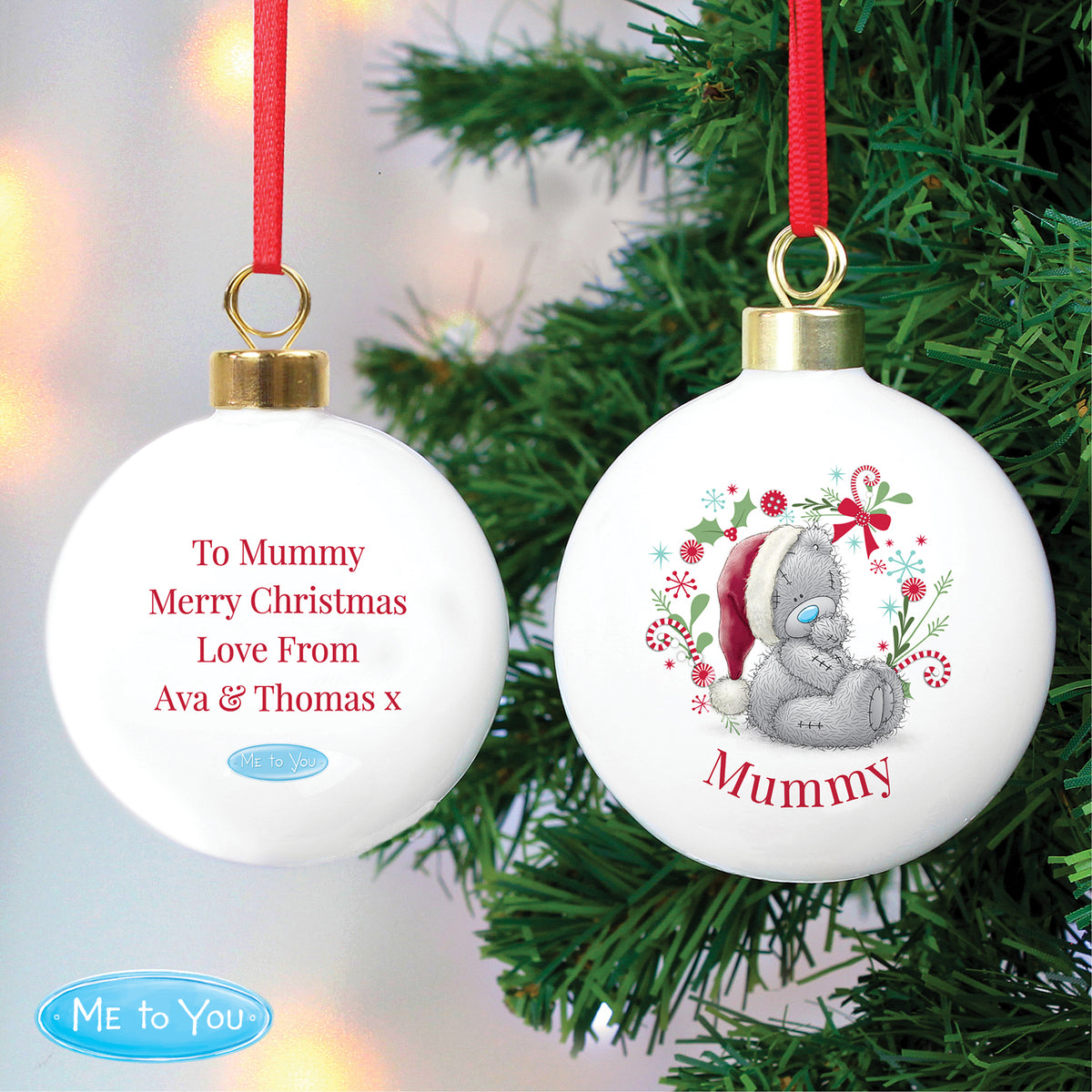 Personalised Me To You Christmas Bauble - image 2