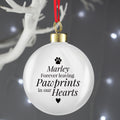 Personalised Pawprints Memorial Bauble from Heartfelt Gifts