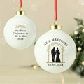 Personalised Mr & Mrs Bauble from Heartfelt Gifts