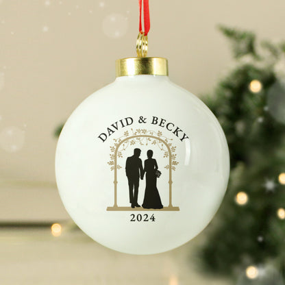 Personalised Mr & Mrs Bauble - image 2