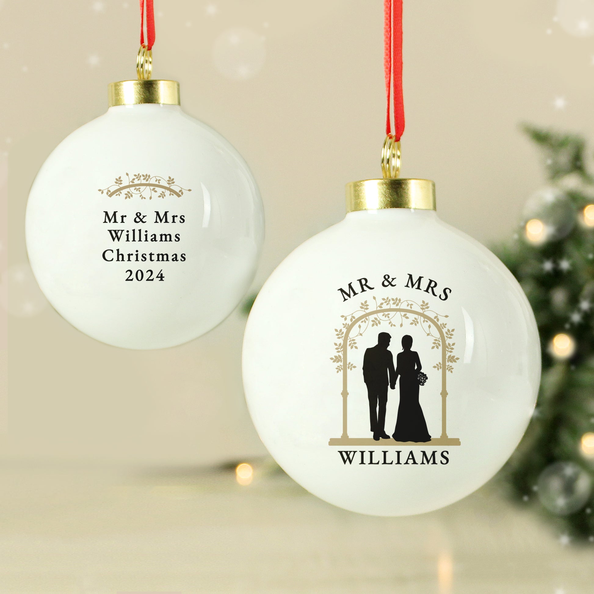 Personalised Mr & Mrs Bauble - image 3