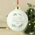 Personalised Christmas Foliage Bauble from Heartfelt Gifts