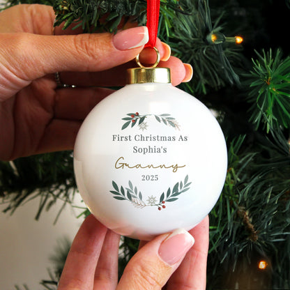 Personalised Christmas Foliage Bauble - image 3