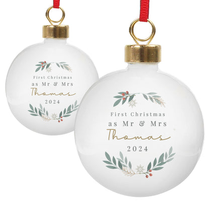 Personalised Christmas Foliage Bauble - image 5