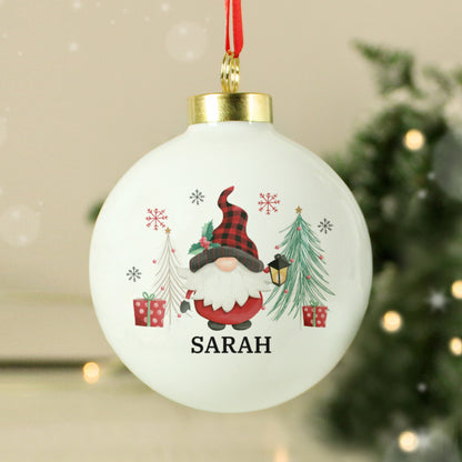 Personalised Gonk Christmas Bauble - image 4