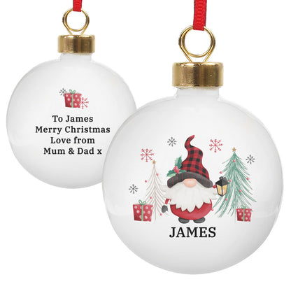 Personalised Gonk Christmas Bauble - image 5
