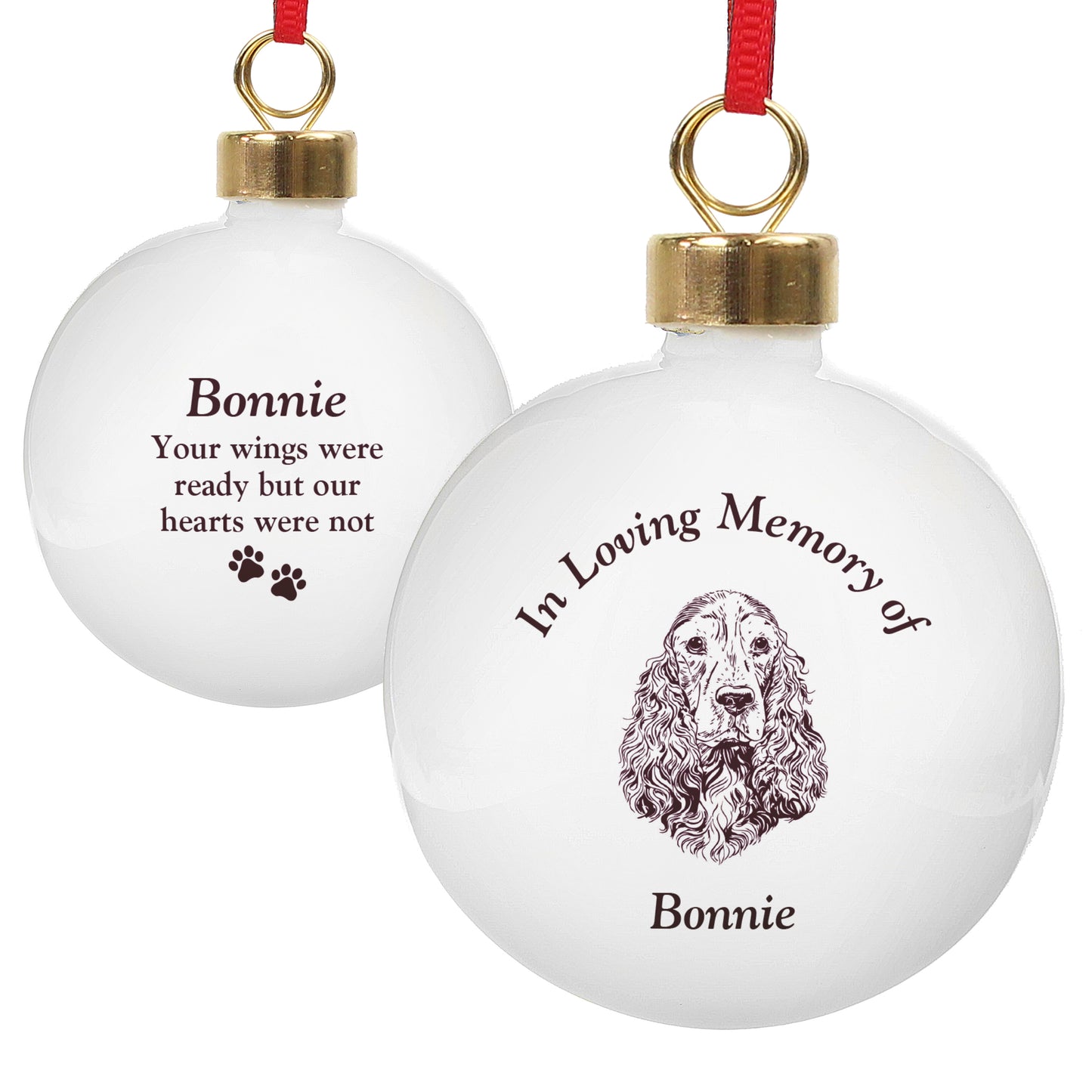 Personalised Memorial Dog Breed Bauble - image 5