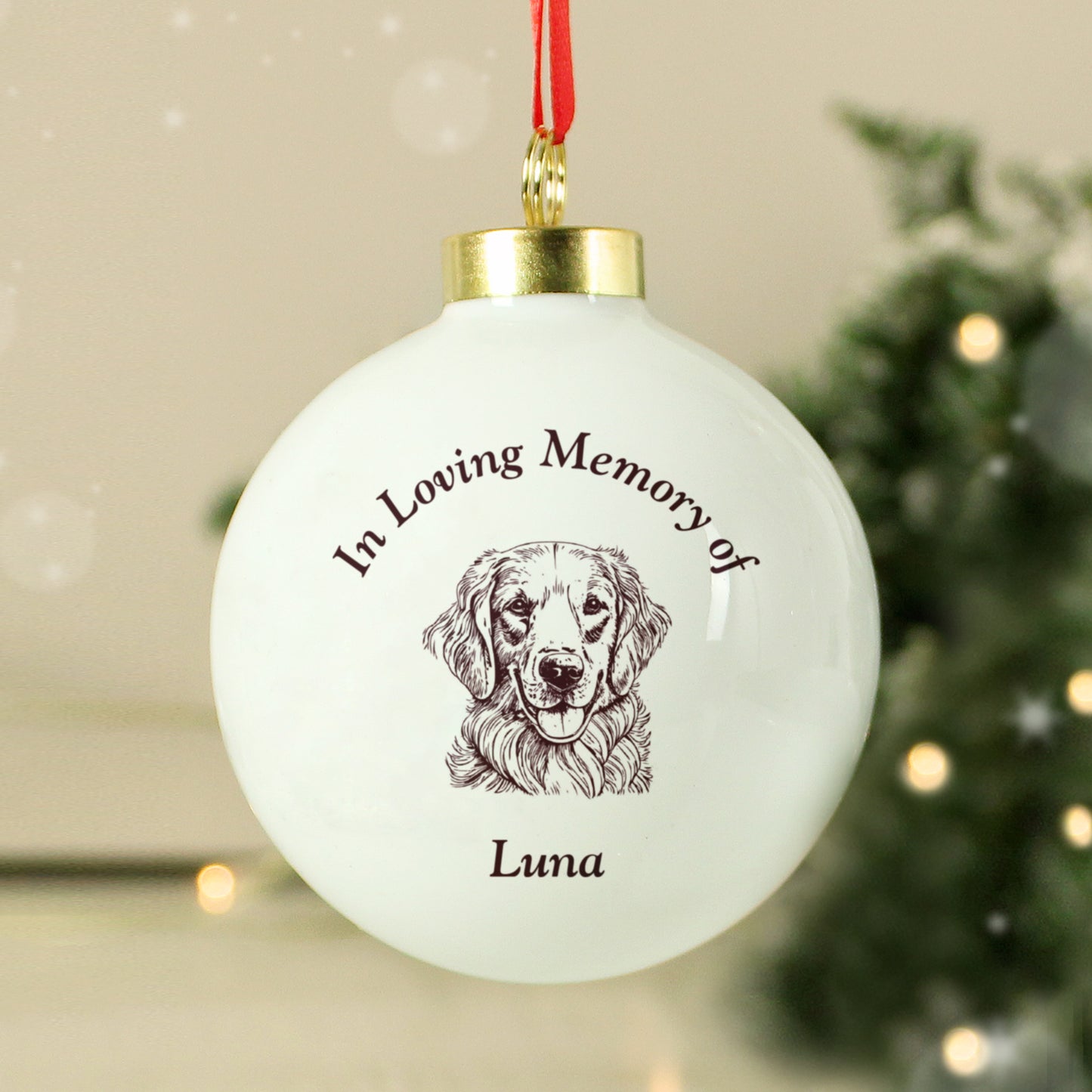 Personalised Memorial Dog Breed Bauble - image 8