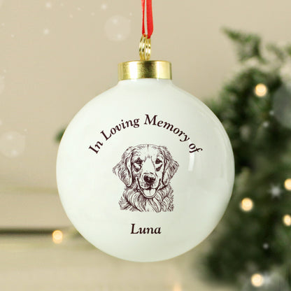 Personalised Memorial Dog Breed Bauble - image 8