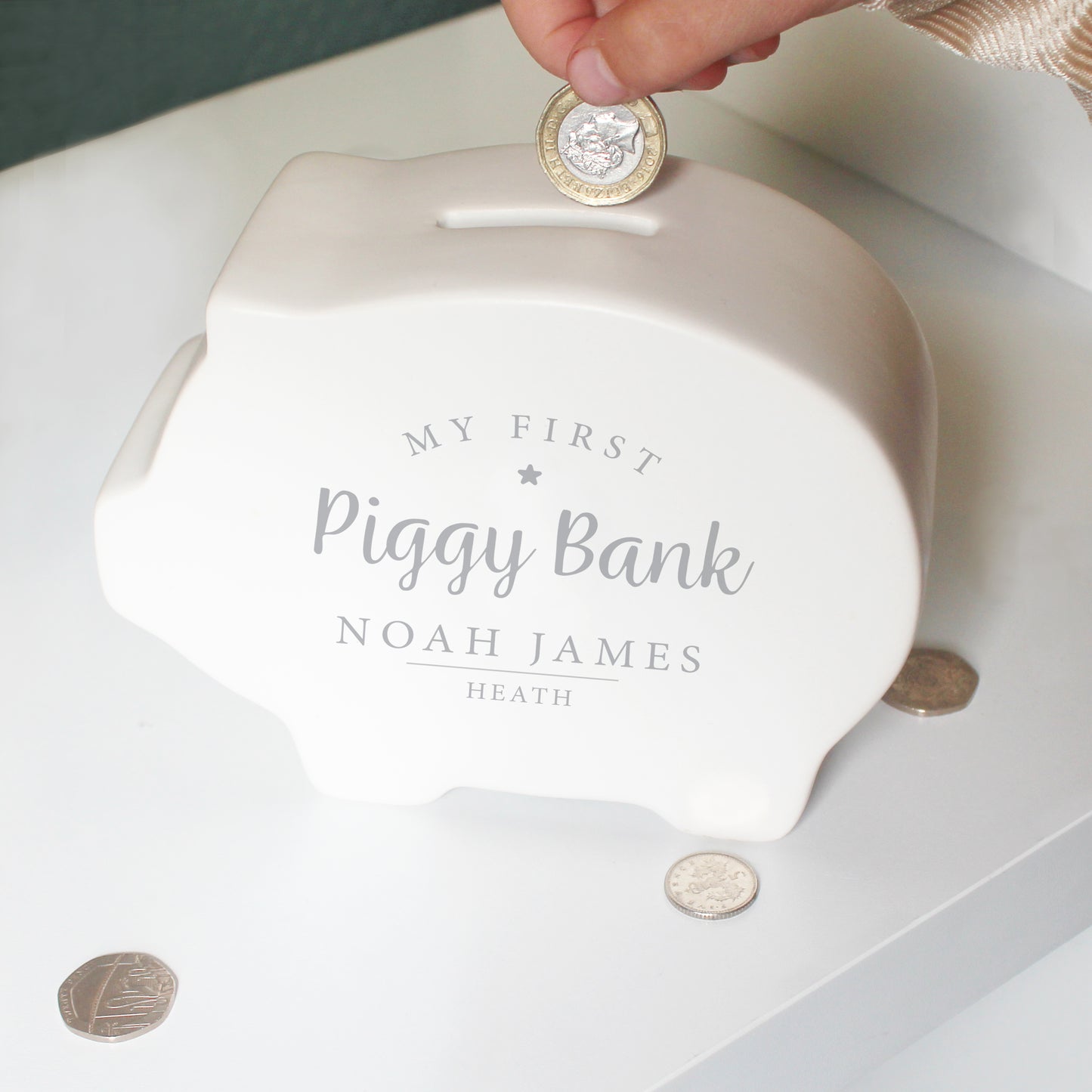 Personalised My First Piggy Bank from Heartfelt Gifts