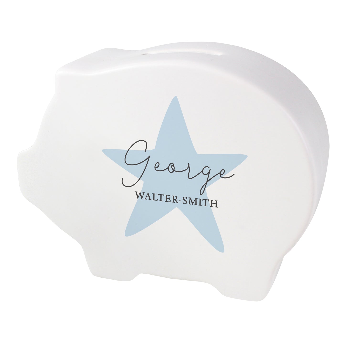 Personalised Blue Star Piggy Bank - image 5