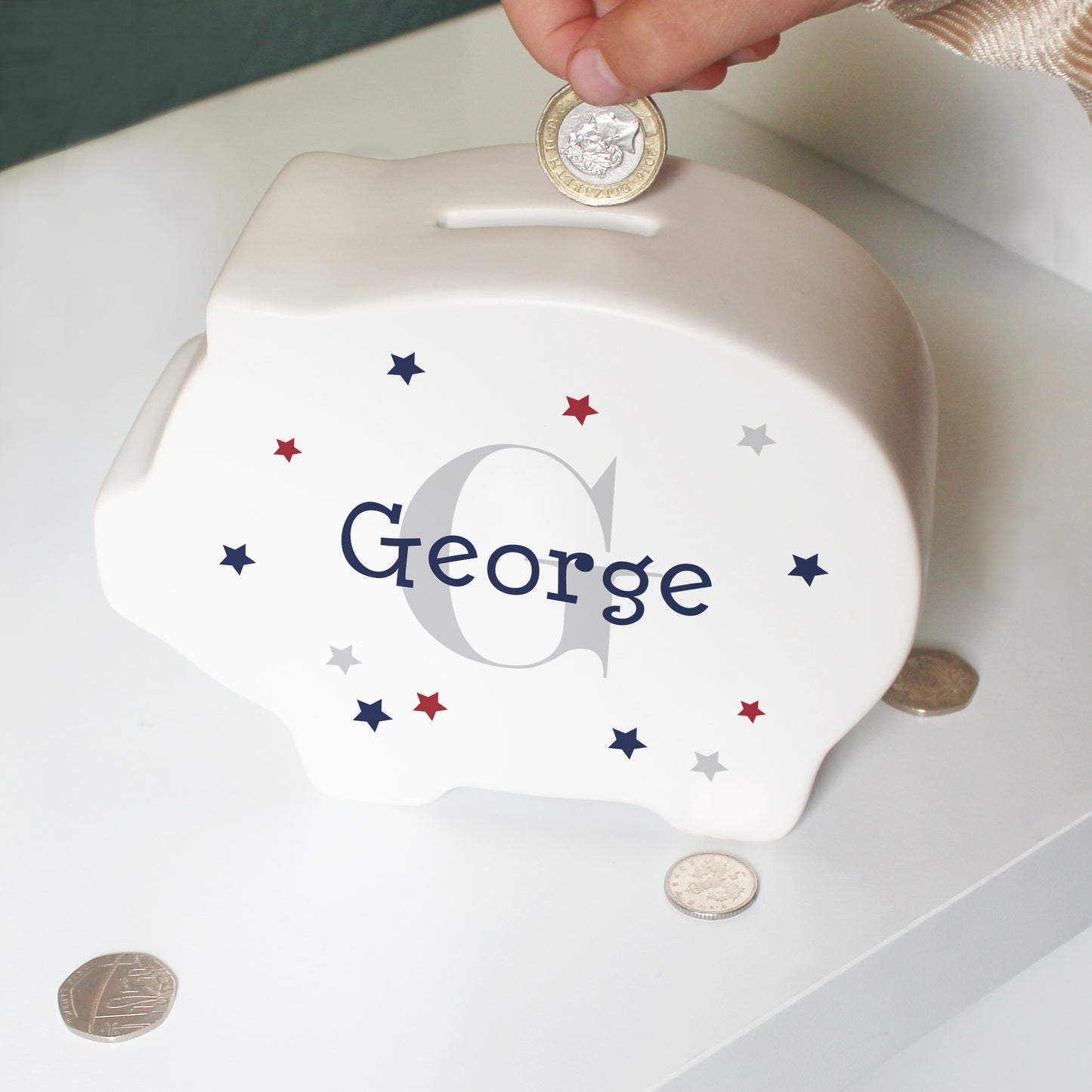 Personalised Name & Initial Piggy Bank - image 2