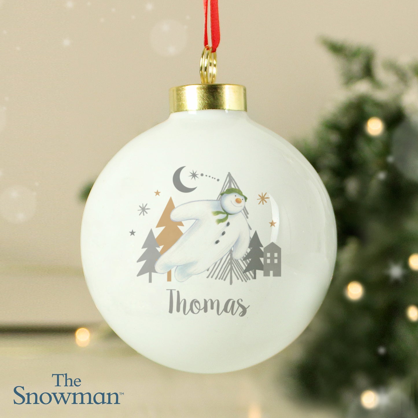 Personalised The Snowman Magical Adventure Bauble - image 3