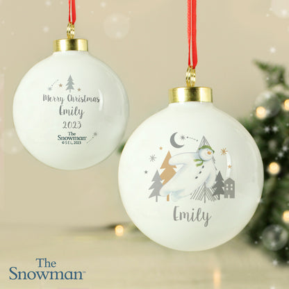 Personalised The Snowman Magical Adventure Bauble - image 4