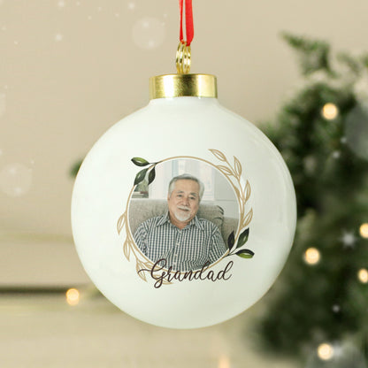 Personalised Photo Upload Memorial Bauble from Heartfelt Gifts