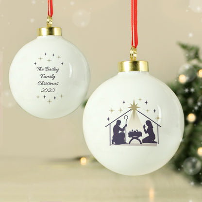 Personalised Nativity Bauble - image 2